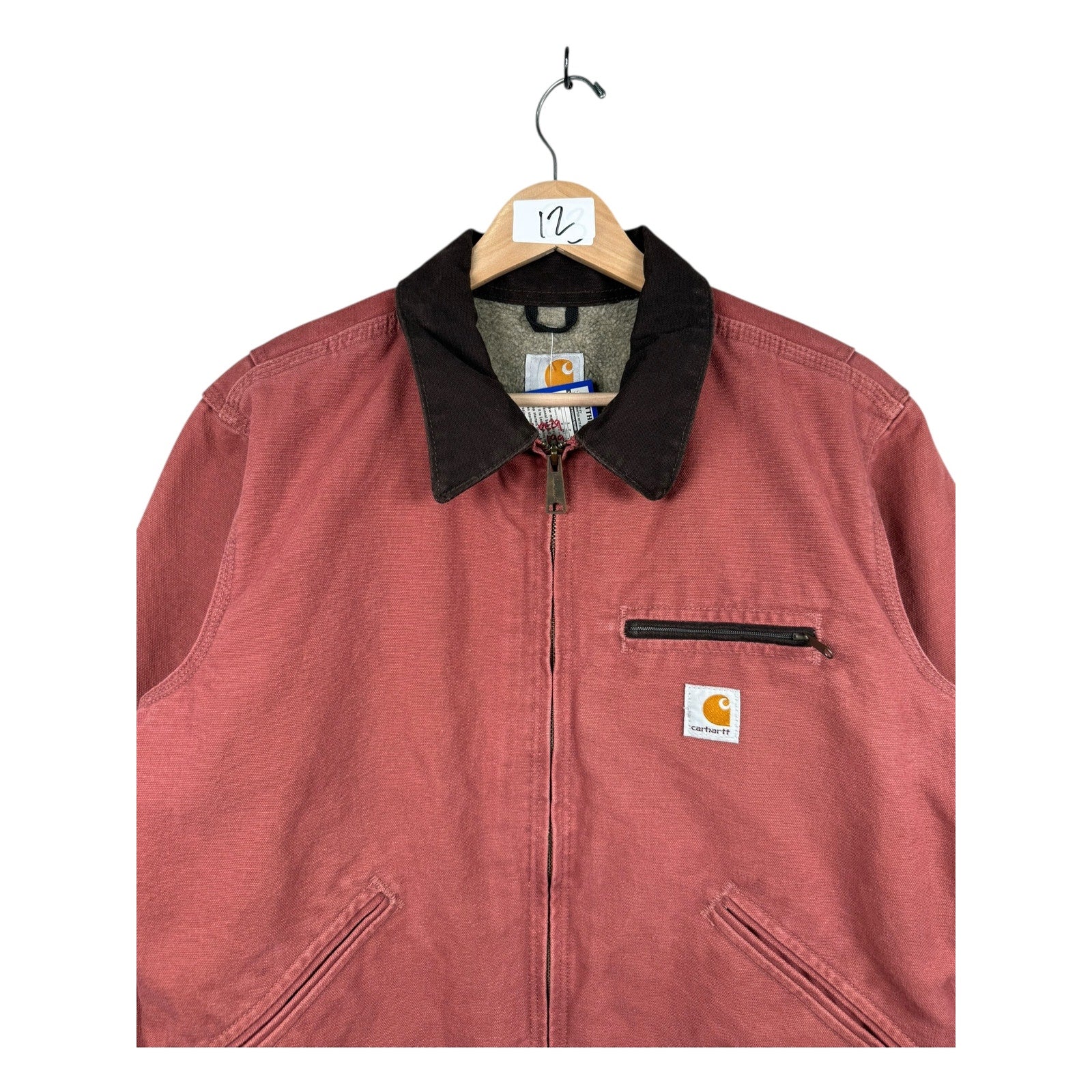 Vintage Carhartt Sandstone Detroit Sherpa-Lined Jacket