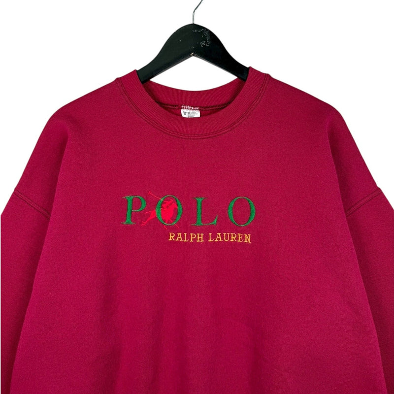 Vintage Polo Ralph Lauren Embroidered Logo Crewneck