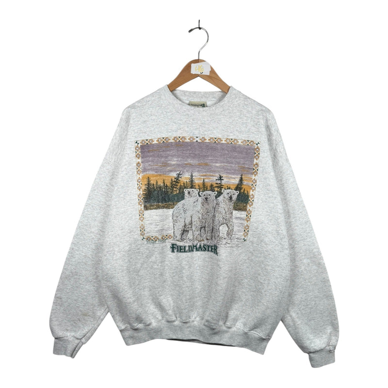 Vintage Field Master Polar Bear Wildlife Graphic Crewneck