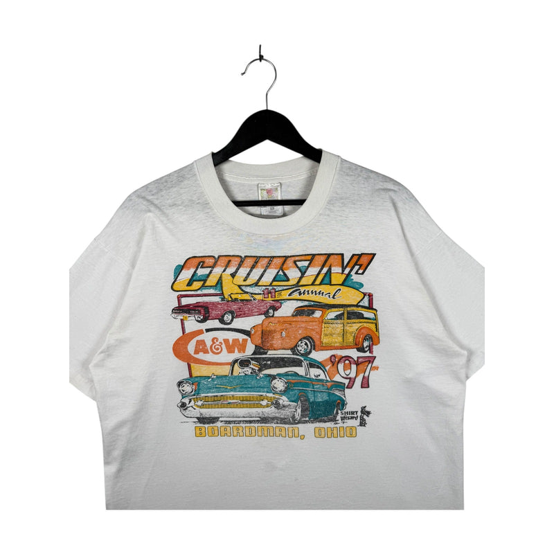 Vintage 1997 Cruisin’ A&W Boardman Ohio T-Shirt