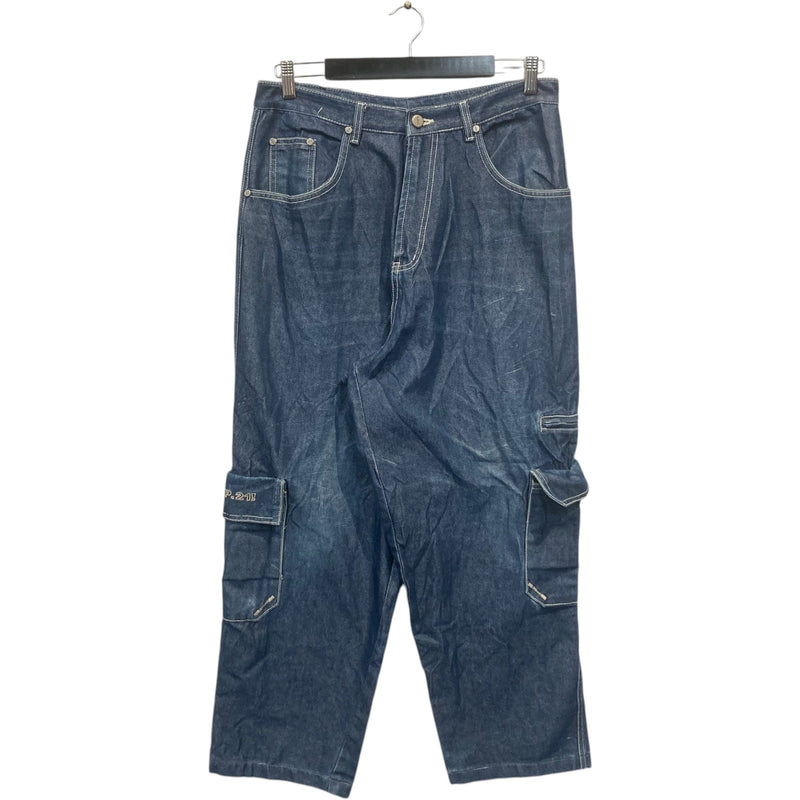 Vintage P.21! Y2K Denim Cargo Pants 32x26