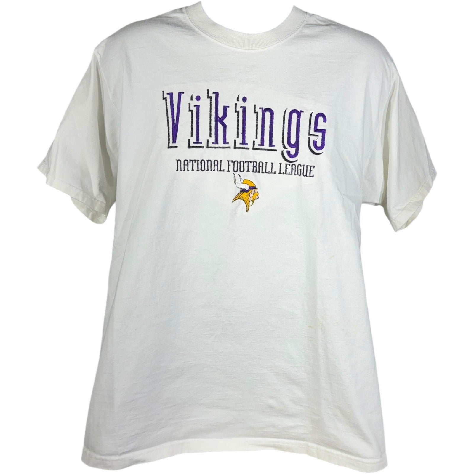 Vintage Pro Player Minnesota Vikings NFL Spellout Tee 90s