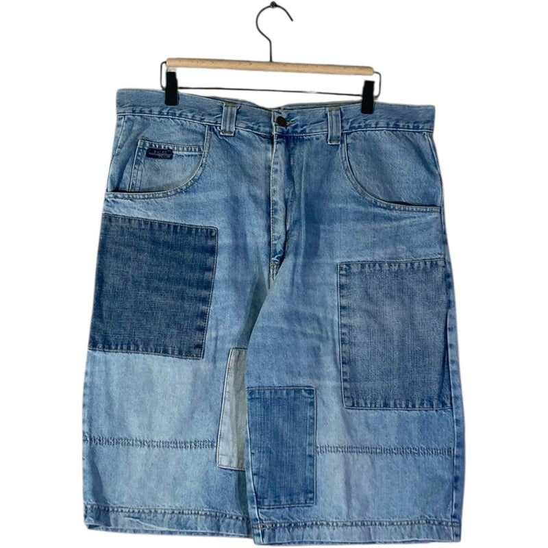 Vintage Patchwork Denim Shorts 36