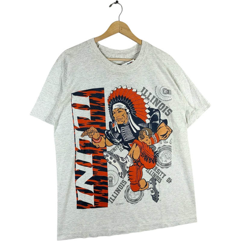Vintage University Of Illinois Chief Illiniwek Tee