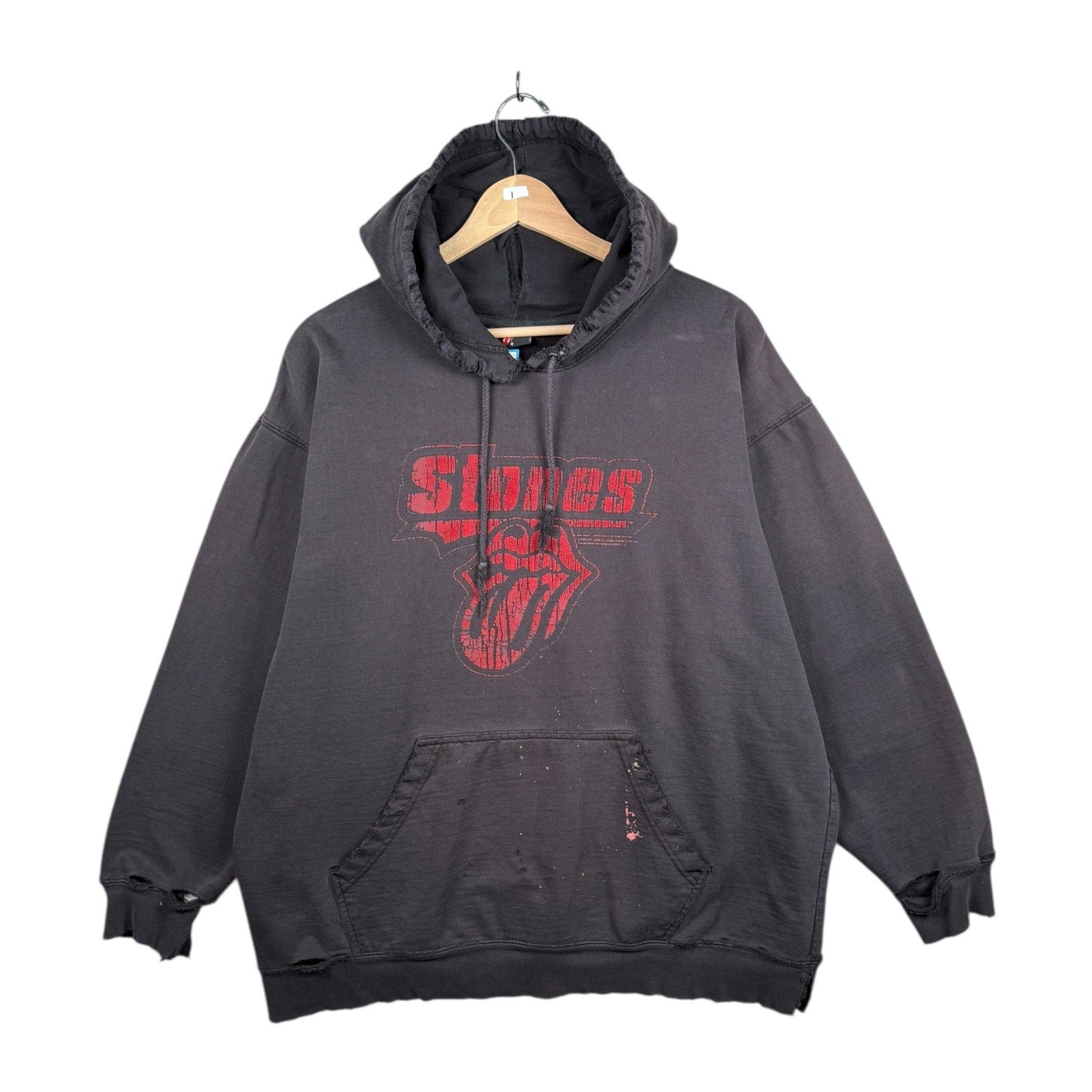Vintage Rolling Stones Tongue Logo Band Hoodie