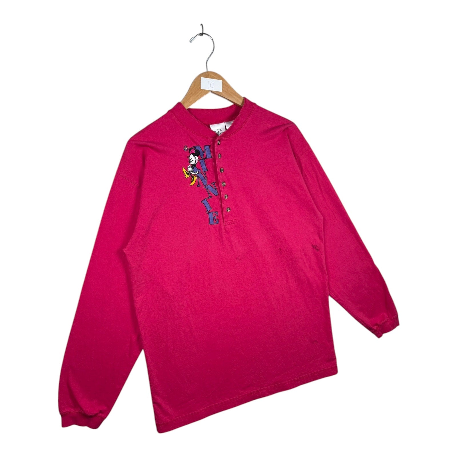 Vintage Disney Embroidered Minnie Mouse Long Sleeve