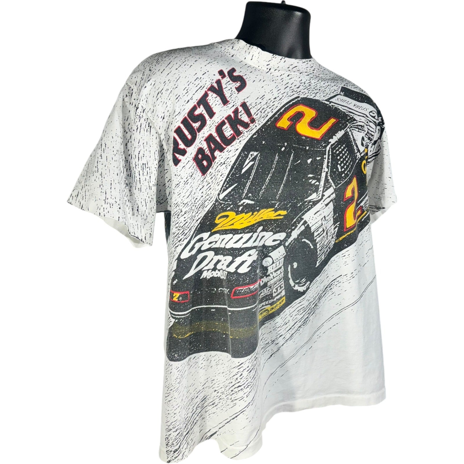 Vintage NASCAR "Rusty's Back!" Racing AOP Tee