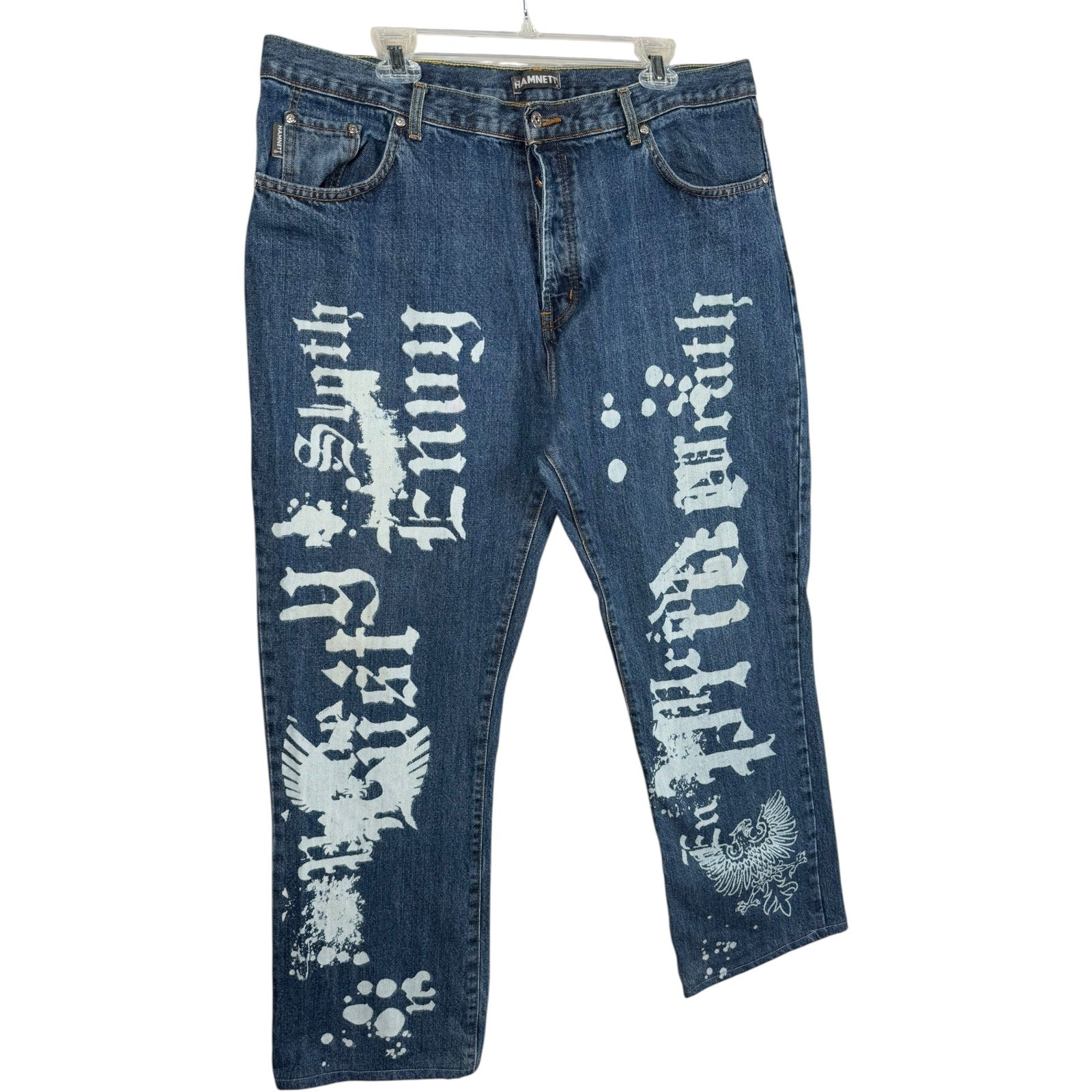 Vintage Hamnett Graphic Baggy Jeans 38
