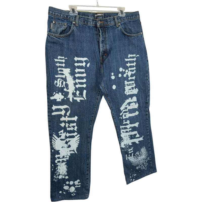 Vintage Hamnett Graphic Baggy Jeans 38