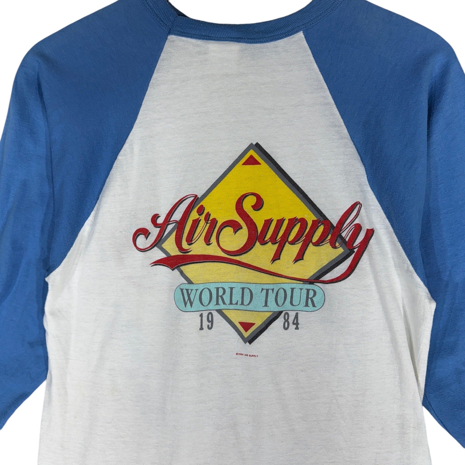 Vintage Winterland Air Supply World Tour Raglan Long Sleeve 1984