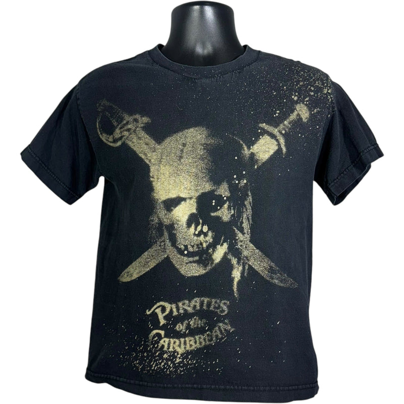 Vintage Disney Pirates Of The Caribbean Bleached Graphic Tee