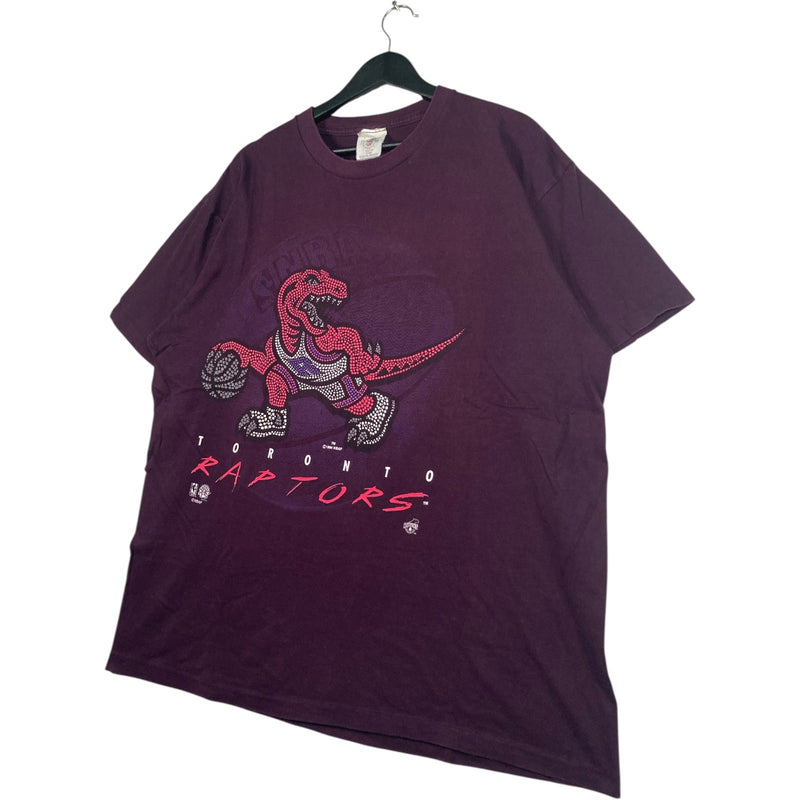 Vintage Toronto Raptor Spellout Mascot NBA T-Shirt 90s