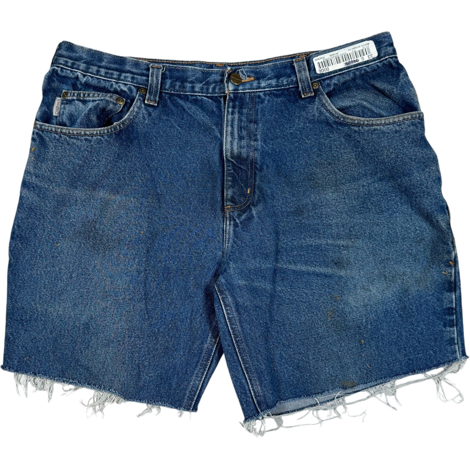 Vintage Carhartt Cut Off Denim Shorts 36