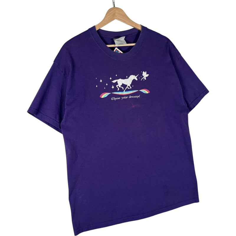 Vintage Chase Your Dreams Unicorn Tee