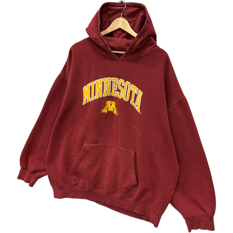 Vintage University Of Minnesota Golden Gophers Spellout Hoodie