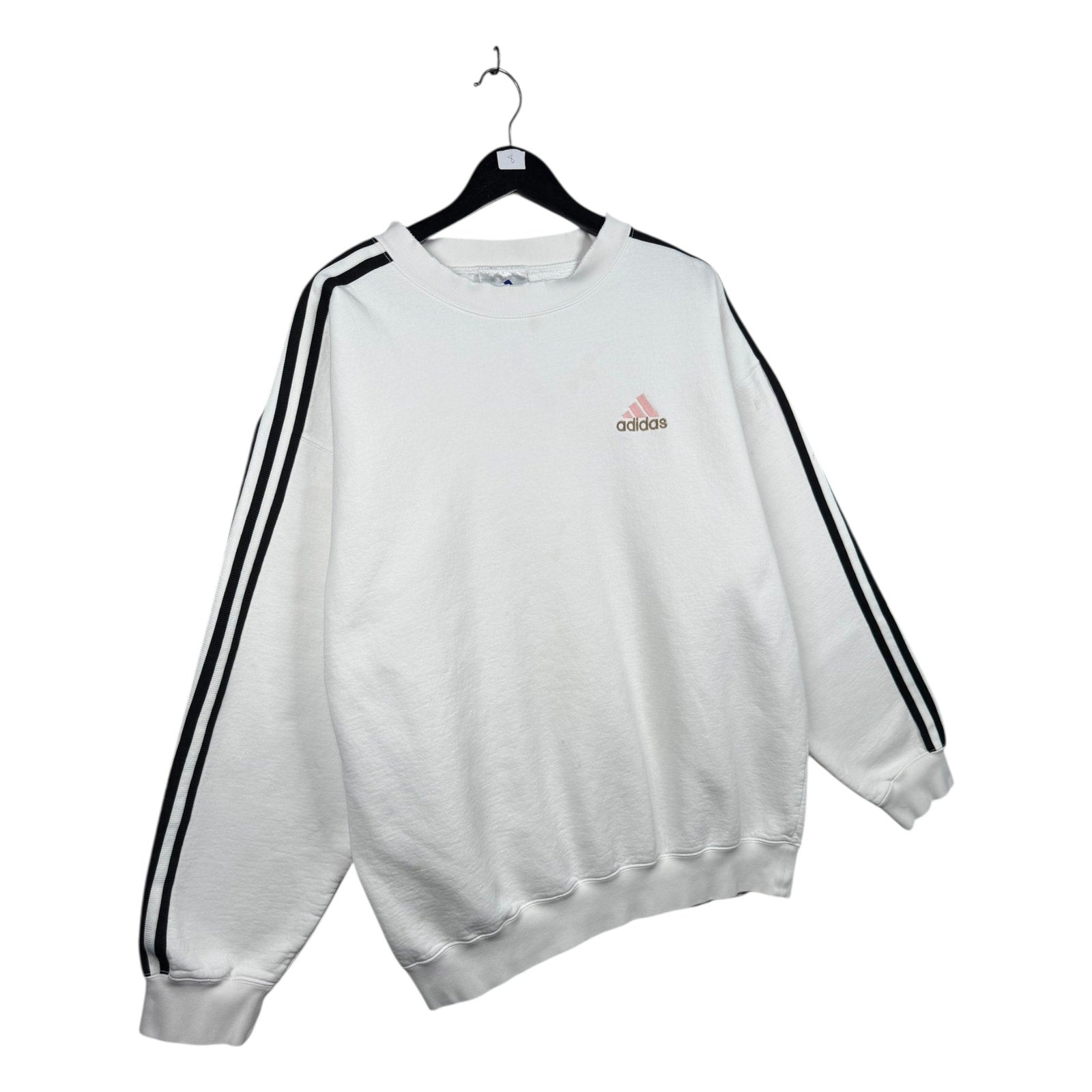 Vintage Adidas Striped Sleeves Sweatshirt Crewneck