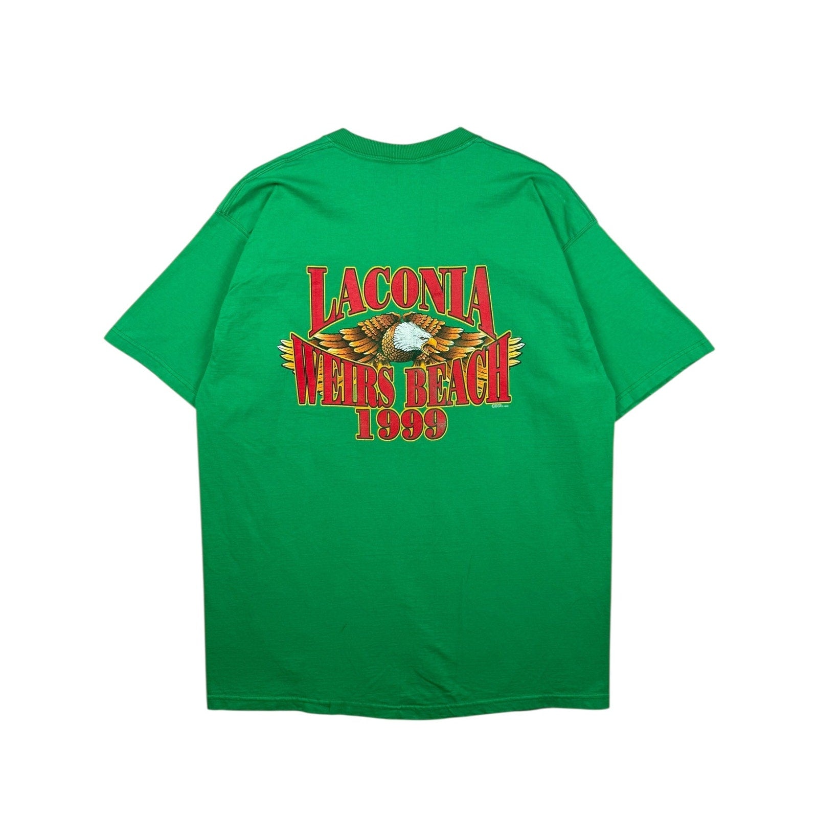 Vintage Laconia Weirs Beach Motorcycle 90s T-Shirt