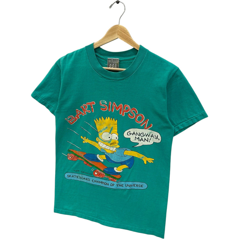 Vintage Bart Simpson Skateboard Champion Of The Universe Tee