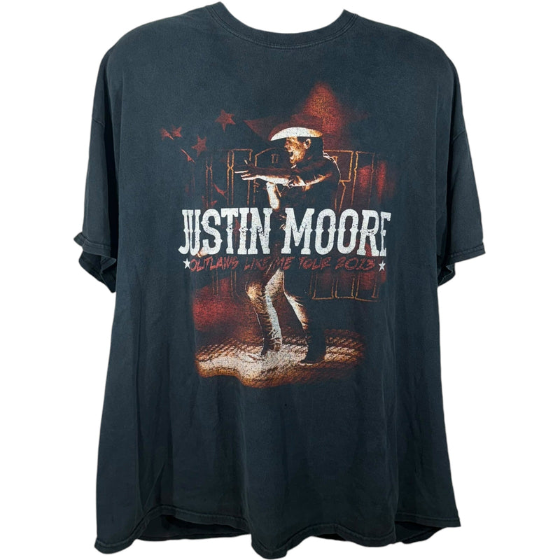 Vintage Justin Moore Outlaws Like Me Tour Tee 2013