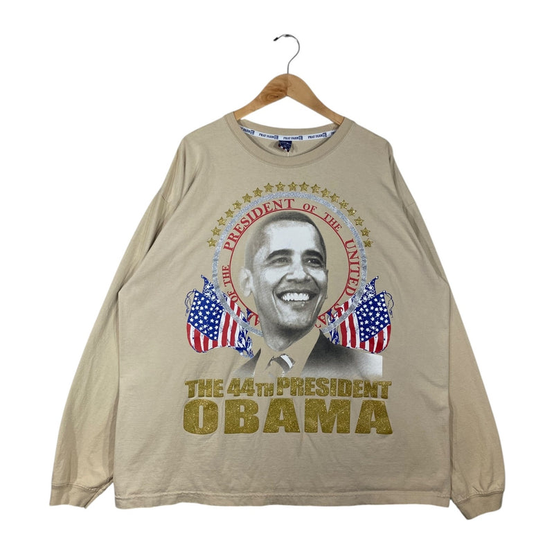 Vintage The 44th USA President OBAMA Graphic Long Sleeve T-Shirt