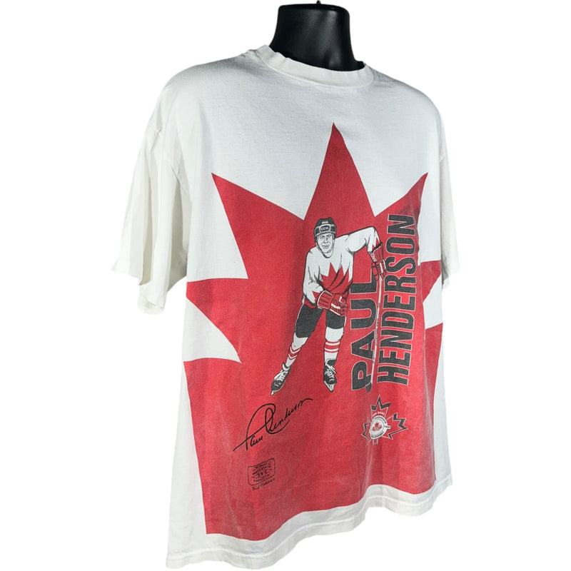 Vintage Canada Hockey Paul Anderson # 19 Anniversary Tee 90s