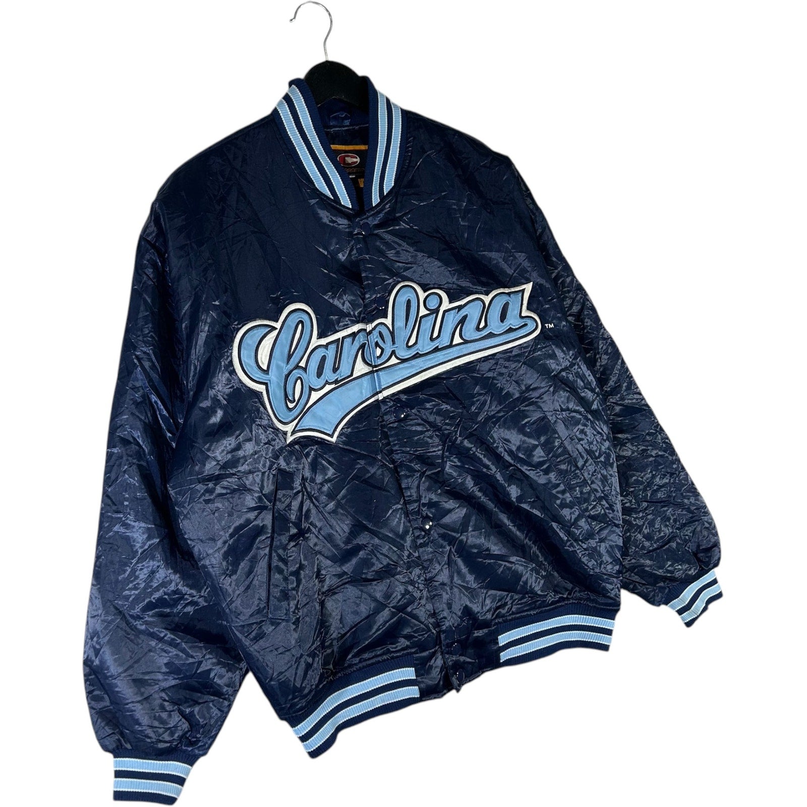 Vintage University of North Carolina Satin Bomber Jacket