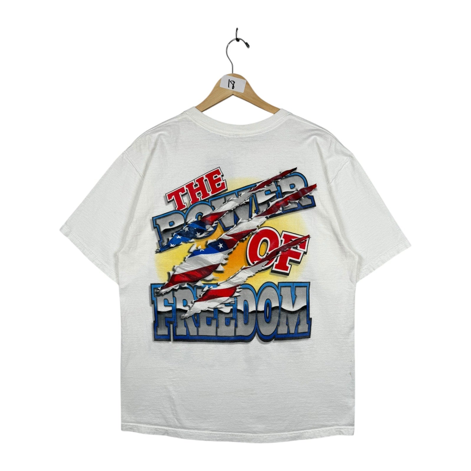 Vintage Bald Eagle Feel The Power Graphic T-Shirt