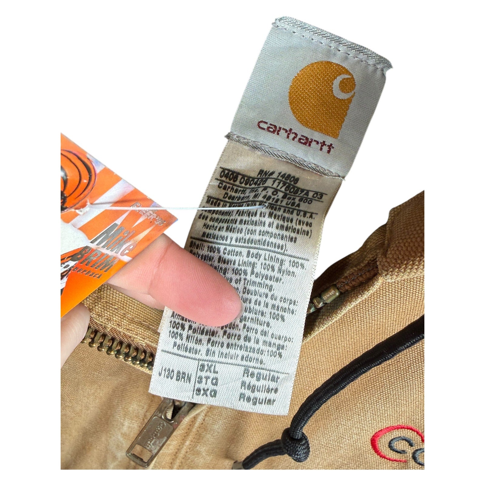 Vintage Carhartt Insulated Full Zip Hoodie