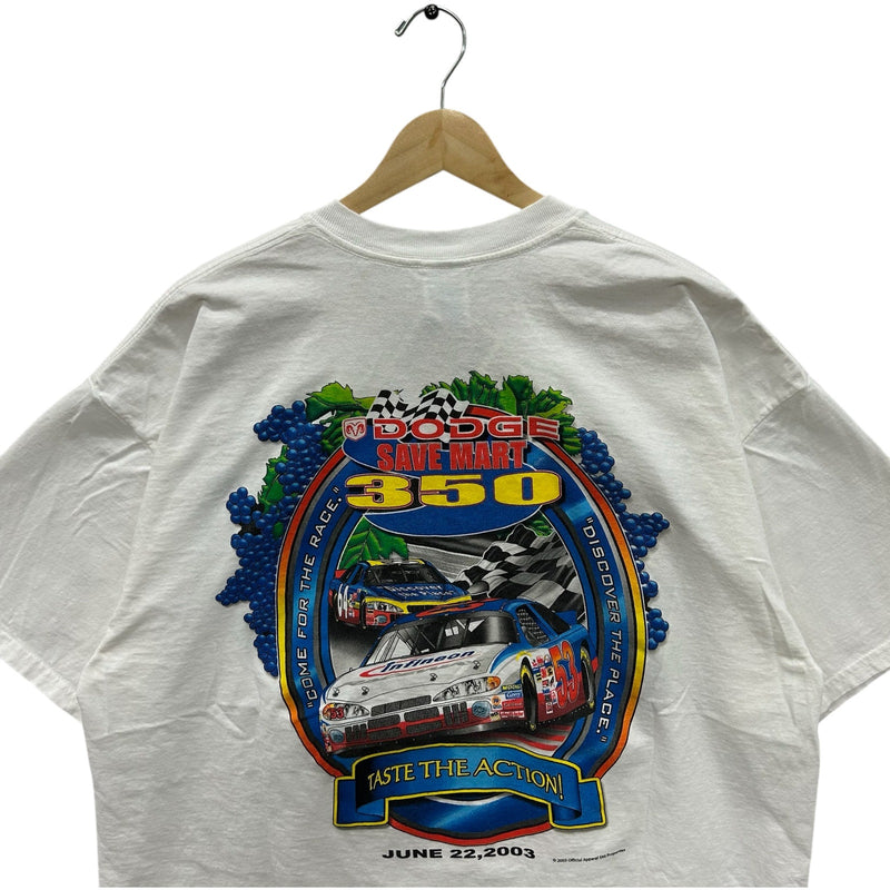 Vintage Dodge Save Mart 350 Infineon Raceway NASCAR Tee