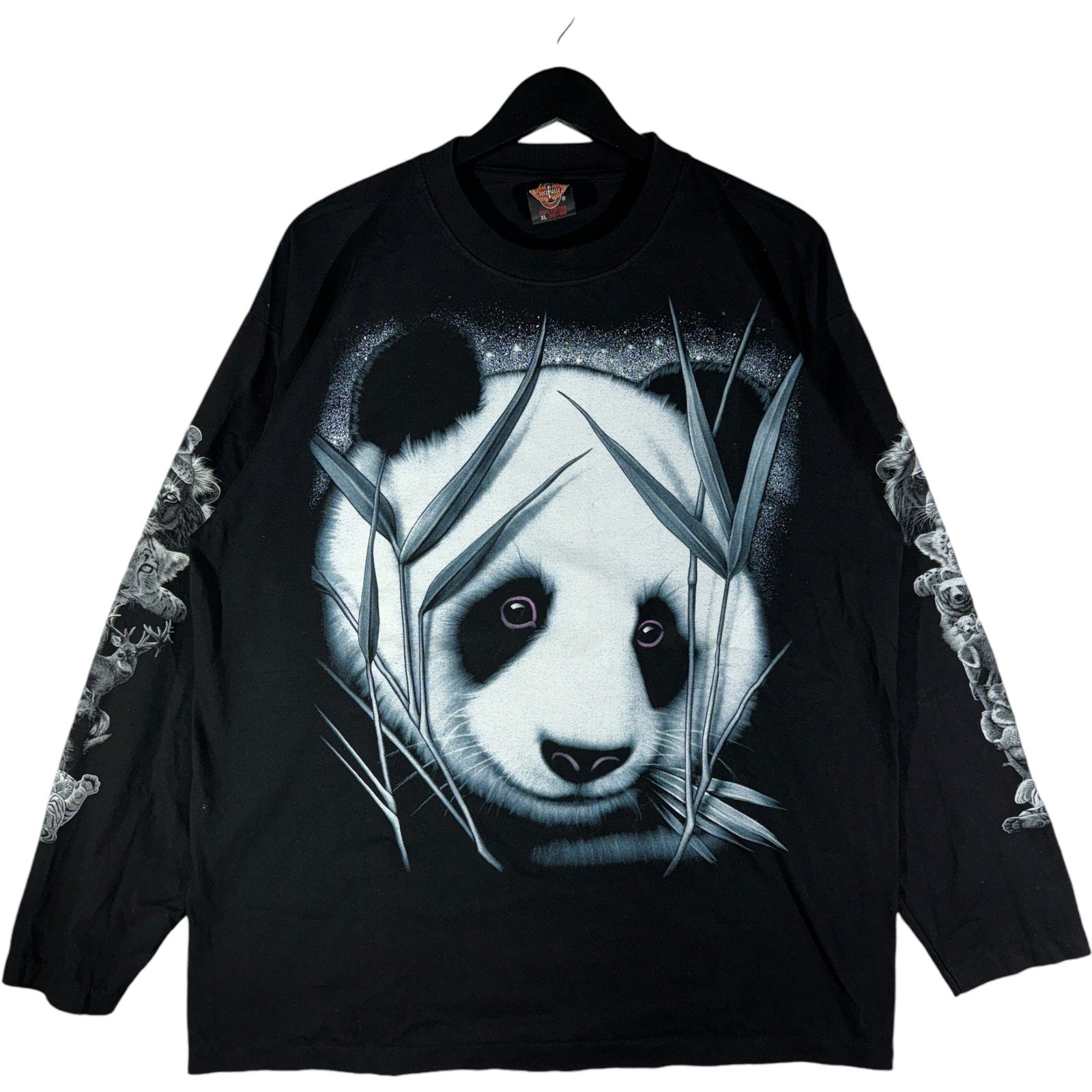 Vintage Big Face Panda Nature Long Sleeve