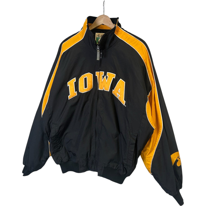 Vintage Majestic University of Iowa Spellout Windbreaker