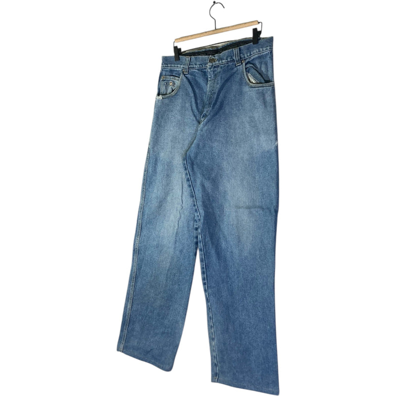 Vintage Chico Straight Leg Utility Denim Jeans Large