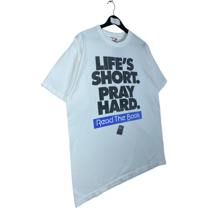 Vintage Read The Book Life Is Short Pray Hard T-Shirt