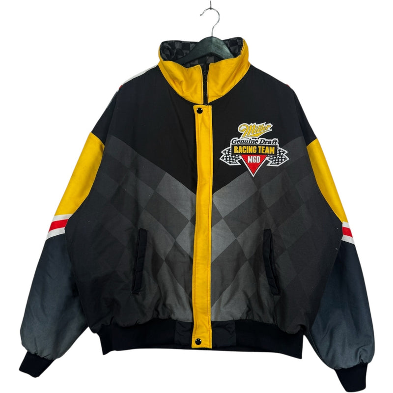 Vintage NASCAR Miller Genuine Drift Puffer Jacket