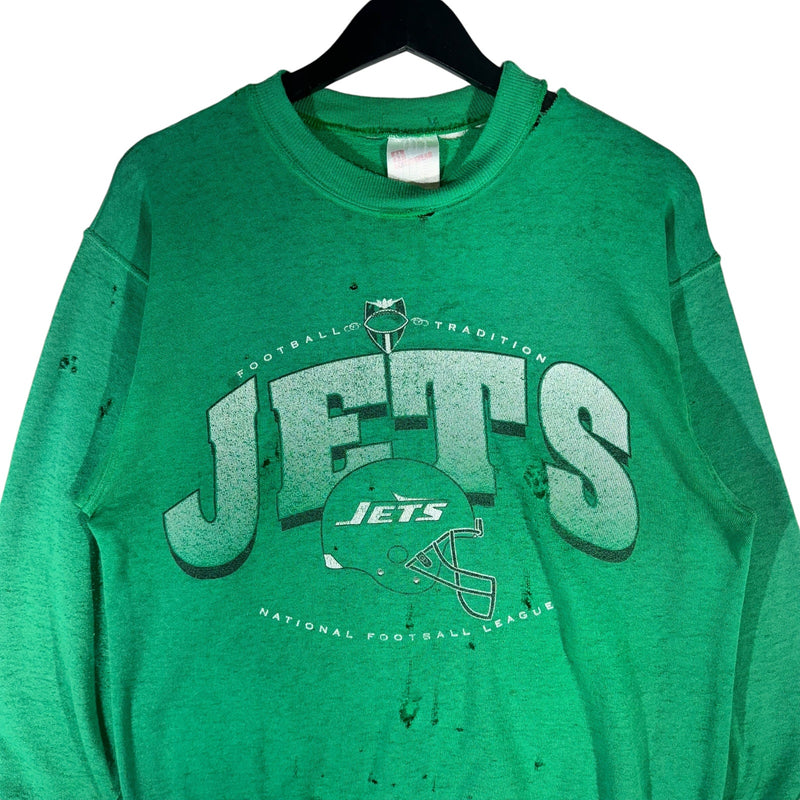 Vintage New York Jets NFL Spellout Crewneck 90s