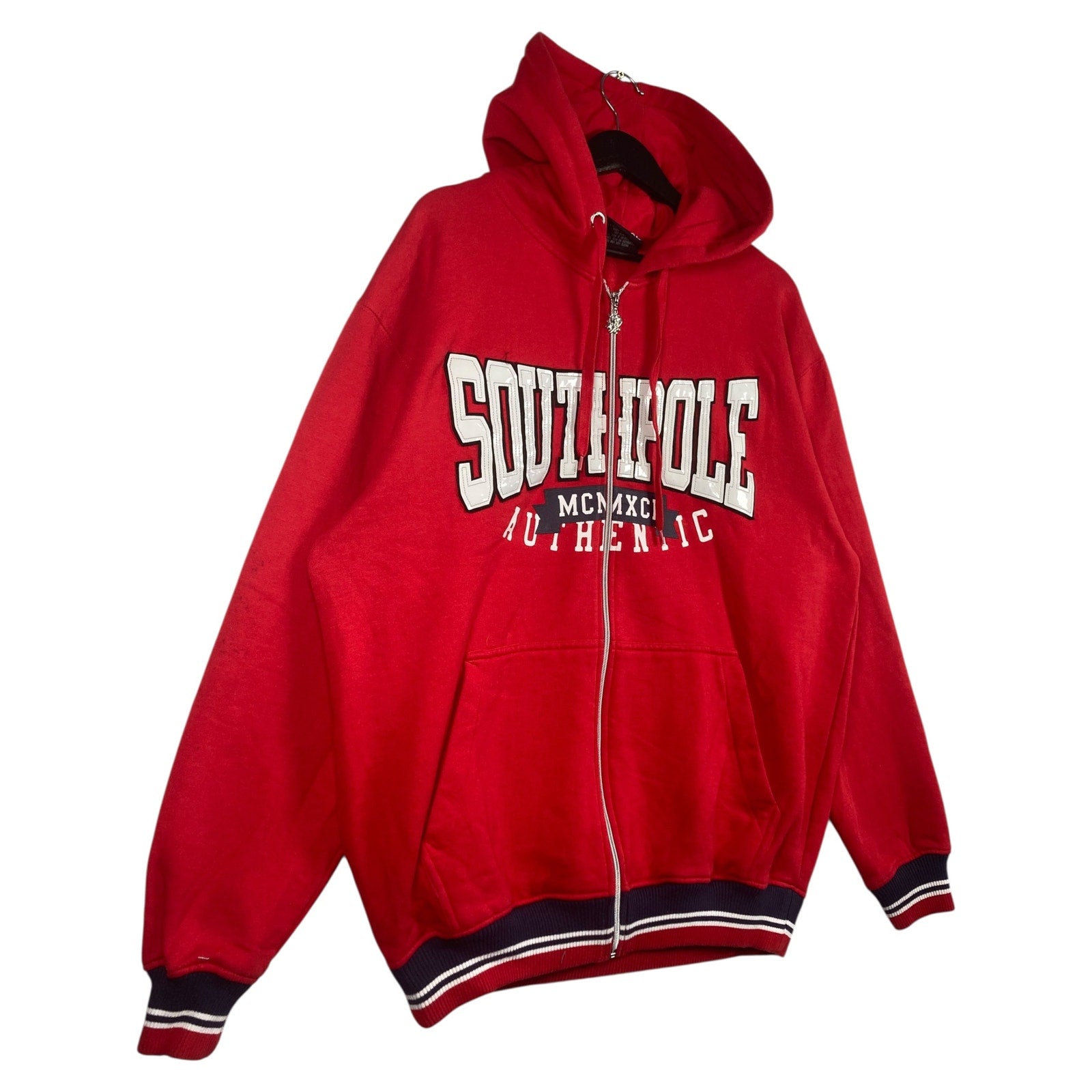 Vintage Southpole Spellout Full Zip Hoodie