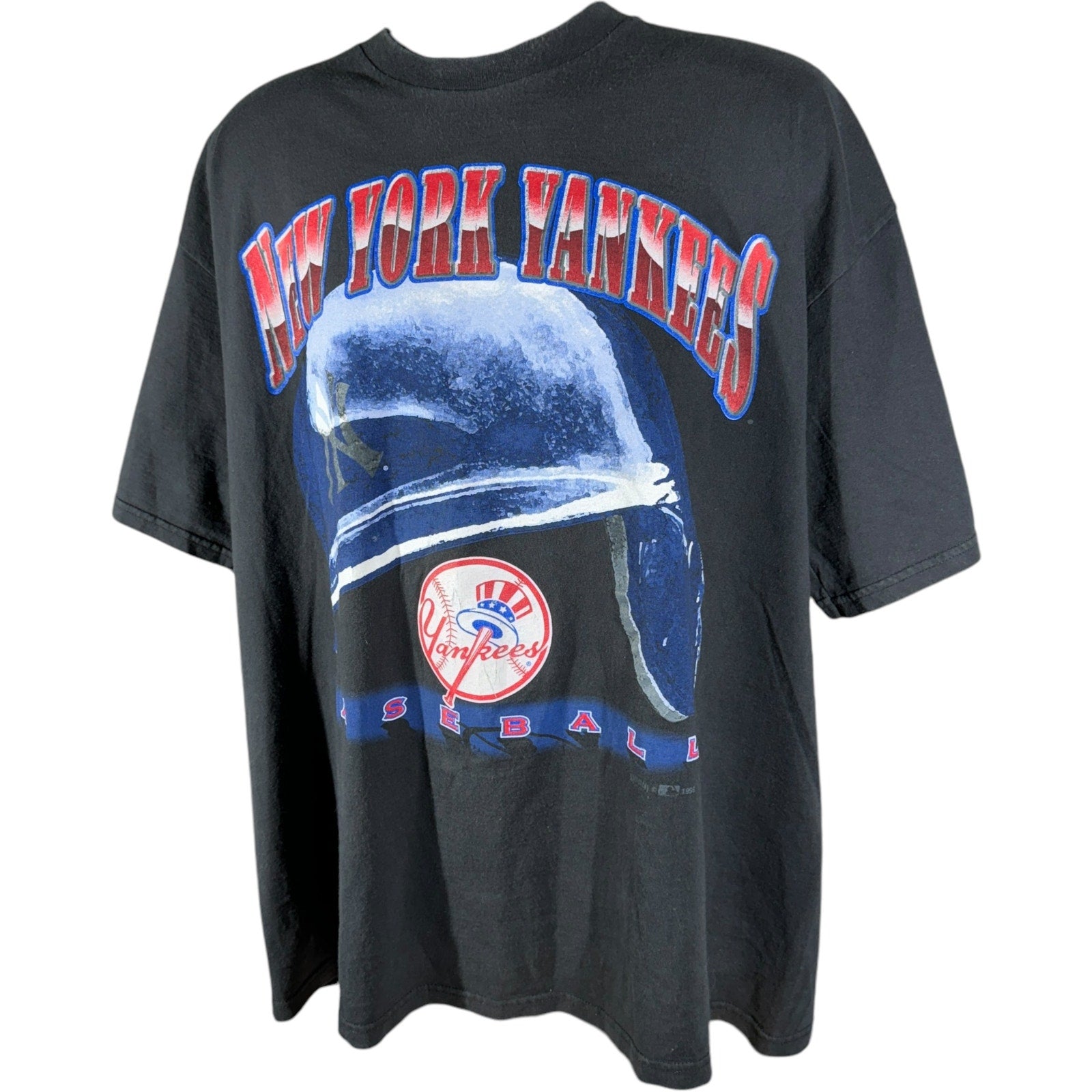 Vintage New York Yankees Big Helmet Tee 90s