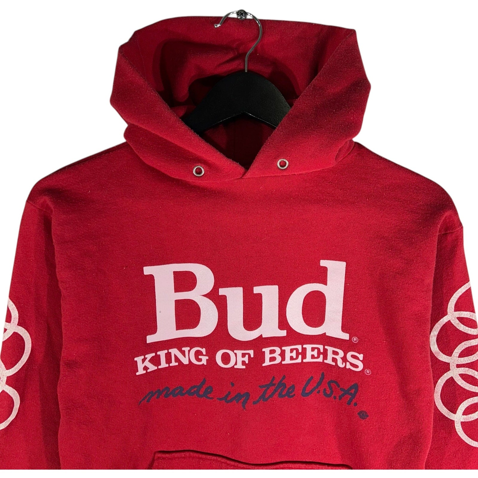 Vintage Bud King of Beers Spellout Promo Hoodie