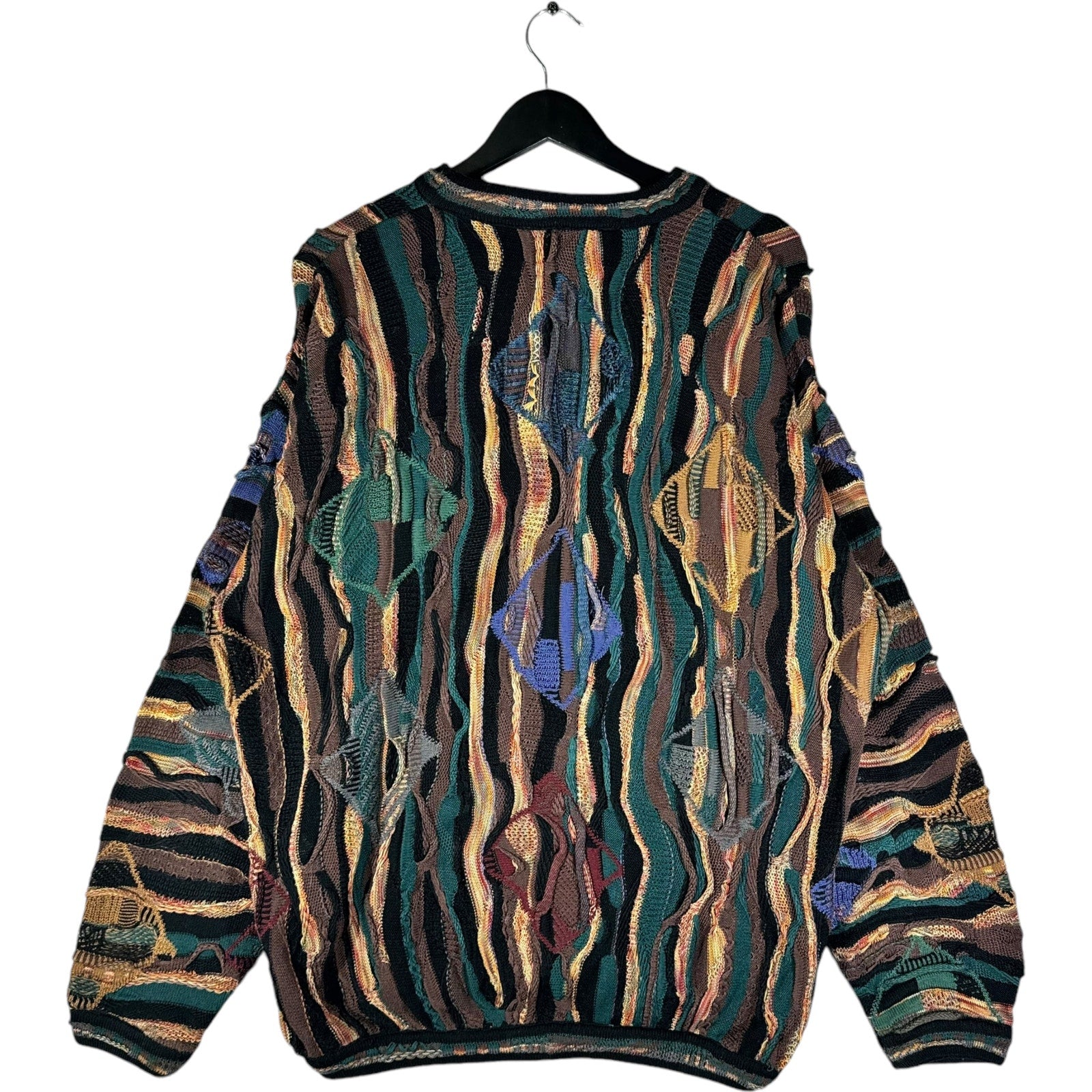 Vintage Tundra Coogi Style 3D Knit Sweater