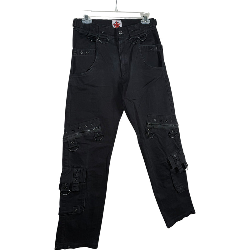 Vintage Black Pistol Goth Cargo Pants 32