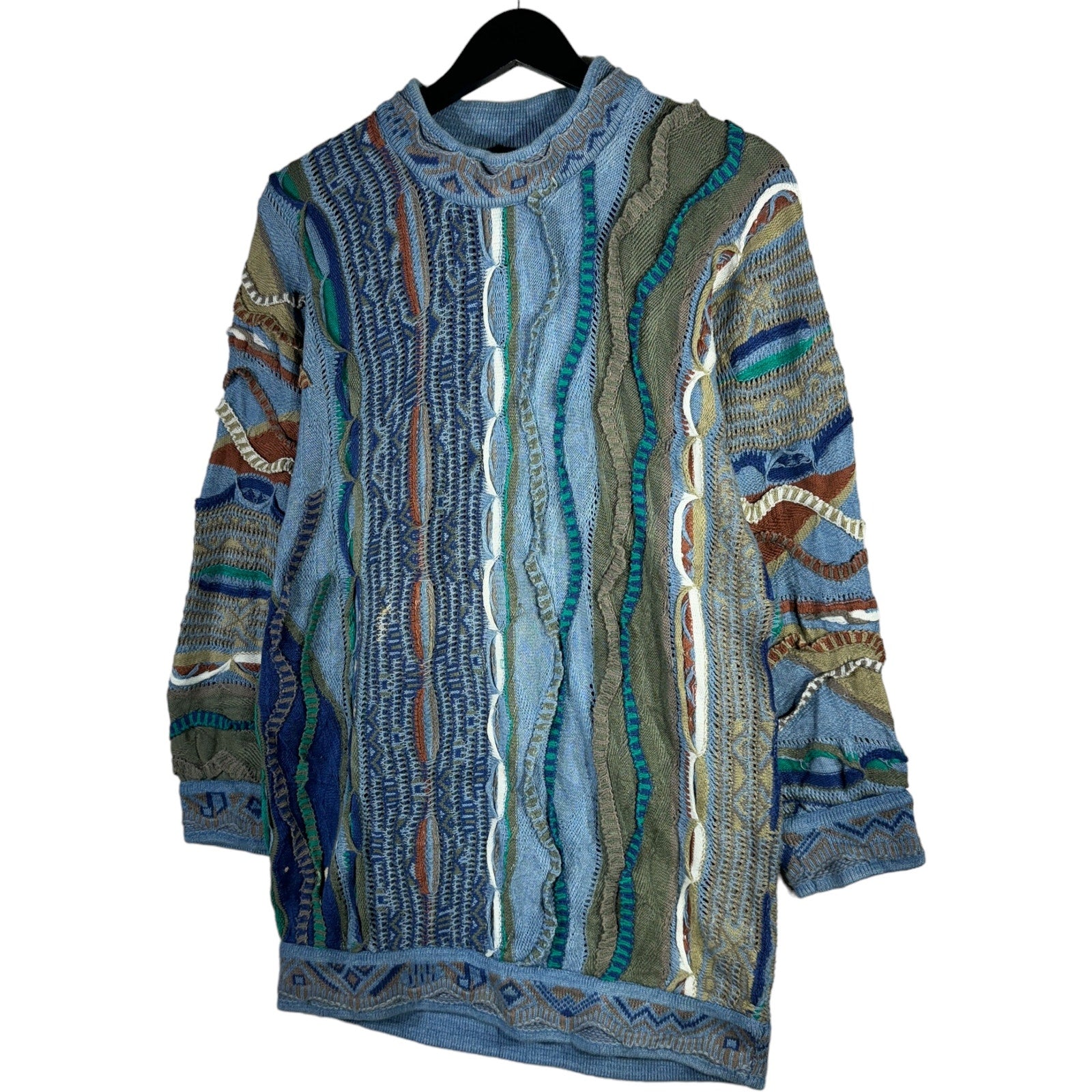 Vintage Coogi Blues 3D Knit Sweater