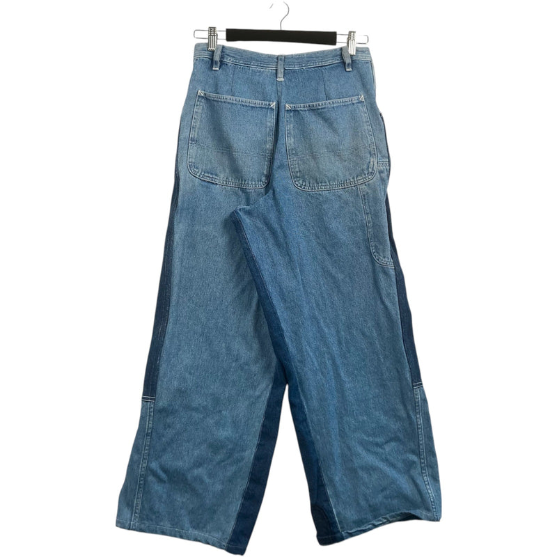 Vintage Cut & Sew Wide Leg Denim Jeans 30 x 28
