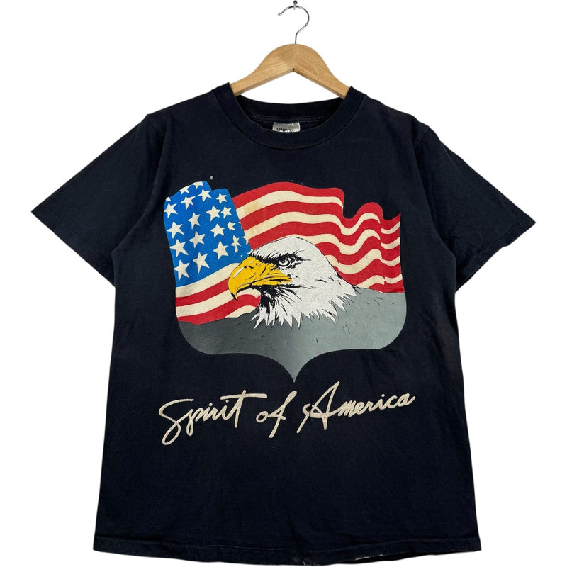 Vintage "Spirit Of America" Bald Eagle America Flag T-Shirt