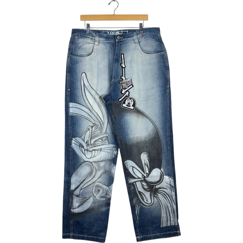 Vintage Lot 29 Looney Tunes Straight Leg Denim Jeans 38 x 33