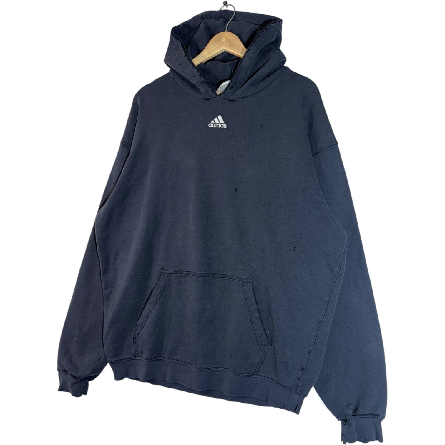 80s vintage adidas ラグランパーカー Mサイズ グレーネイビー 80s vintage adidas ラグランパーカー Mサイズ グレーネイビー