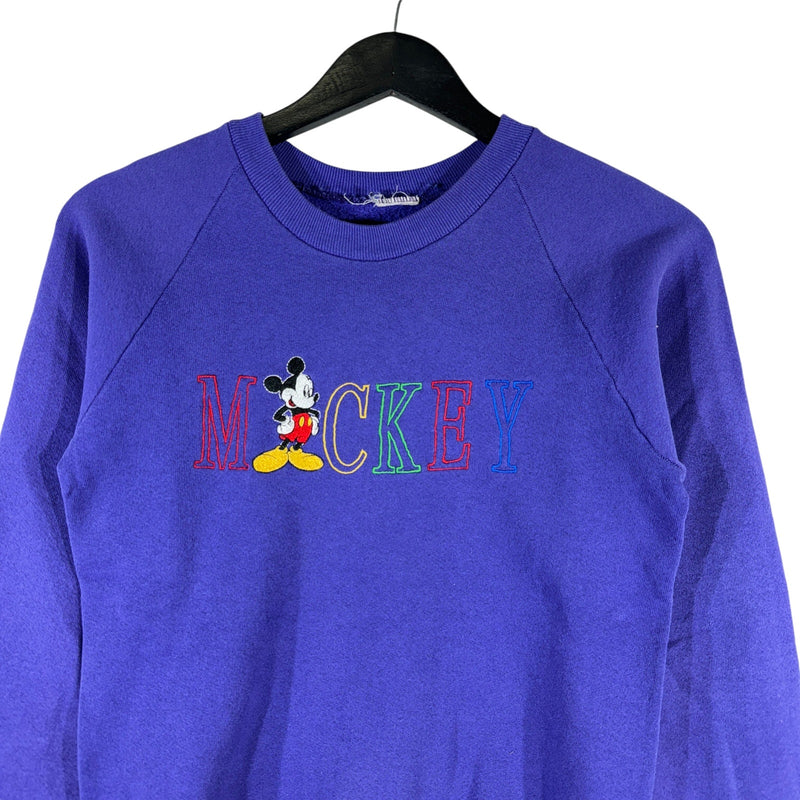 Vintage Mickey Mouse Disney Embroidered Crewneck