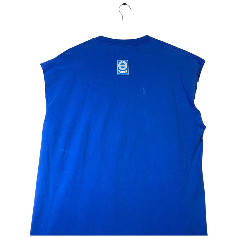 Vintage Planet Earth Crewneck Muscle Sleeves Tank Top