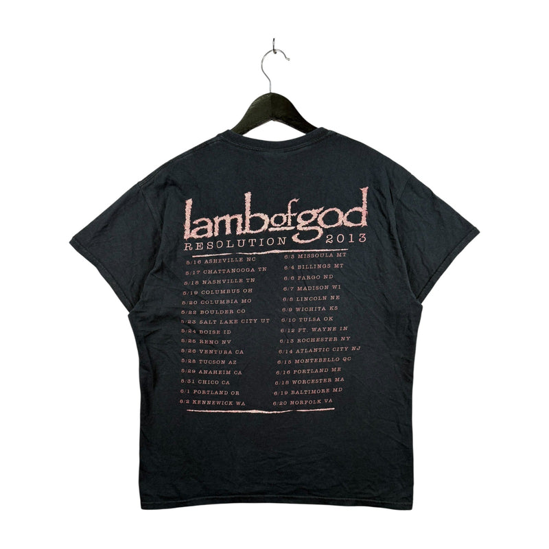 Vintage Lamb of God Resolution Tour 2013 T-Shirt