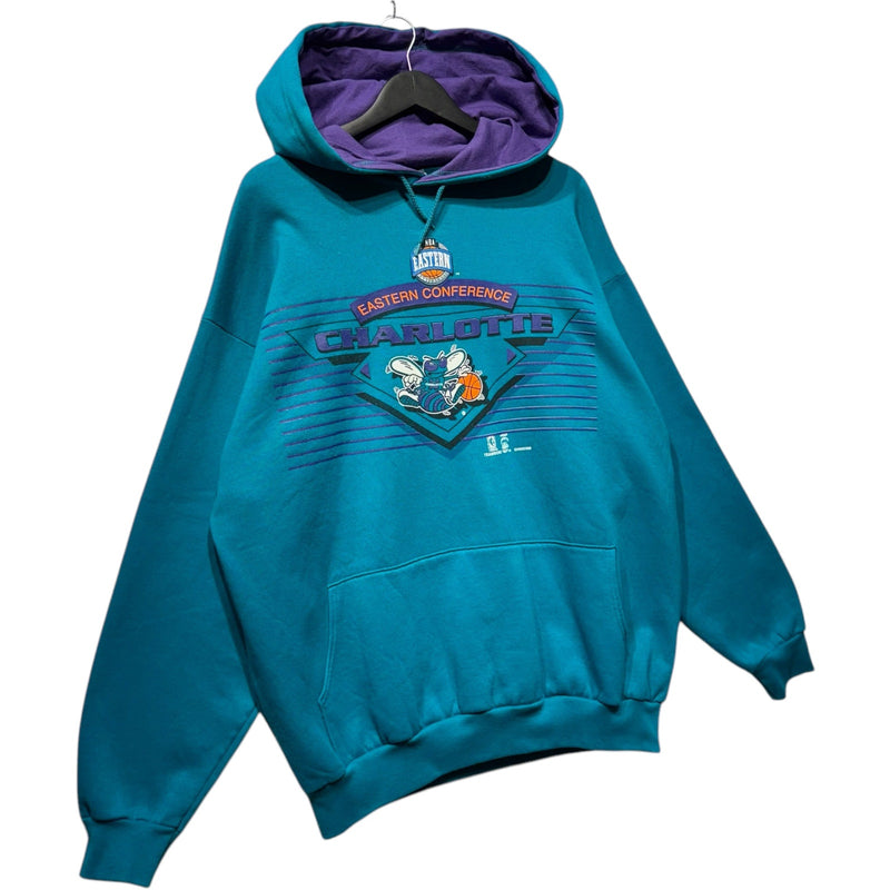 Vintage Charlotte Hornets Spellout Logo NBA Hoodie