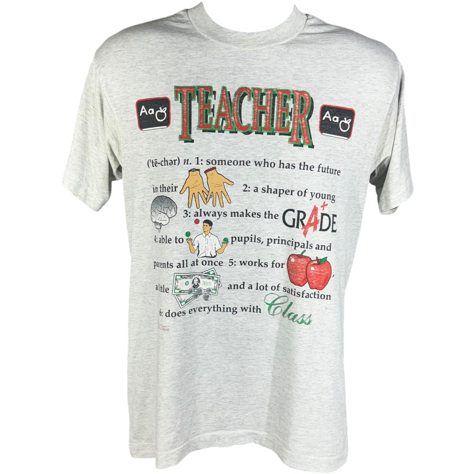 Vintage Definition Of A Teacher Quotes Tee